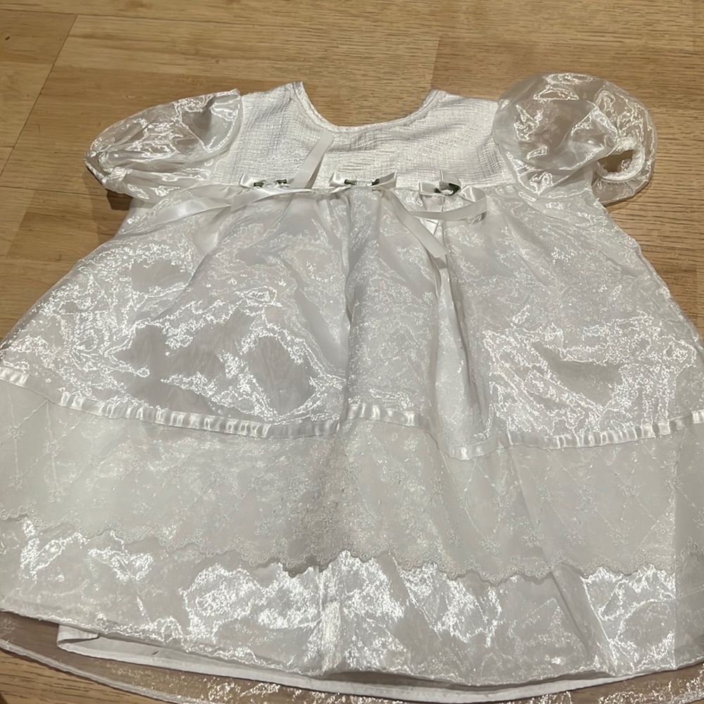 Girls Dress Size 2T White Rose Cottage